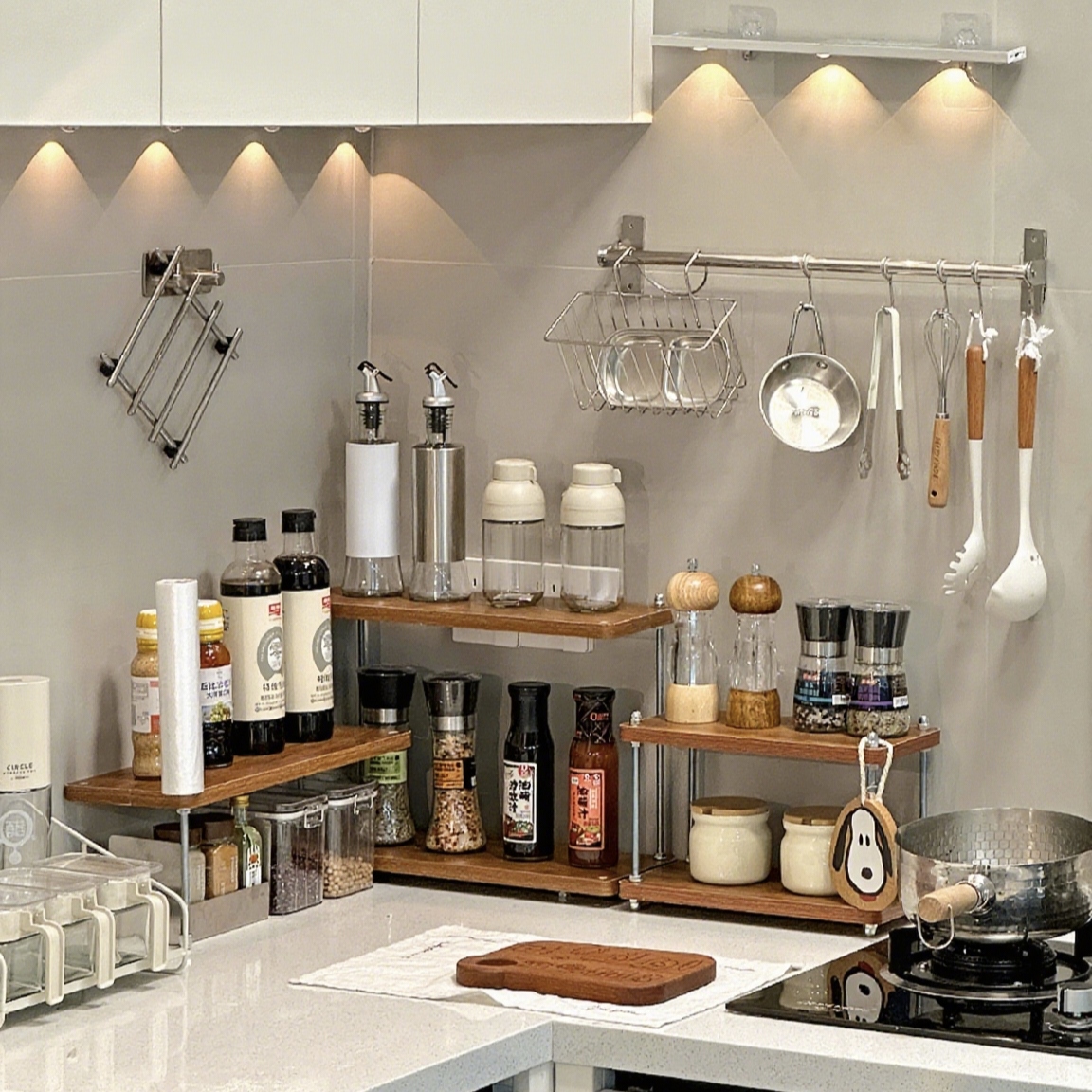 SEVENWOOD Kitchen Rack Spice Rack Desktop Rack Tabletop Storage Shelf ...