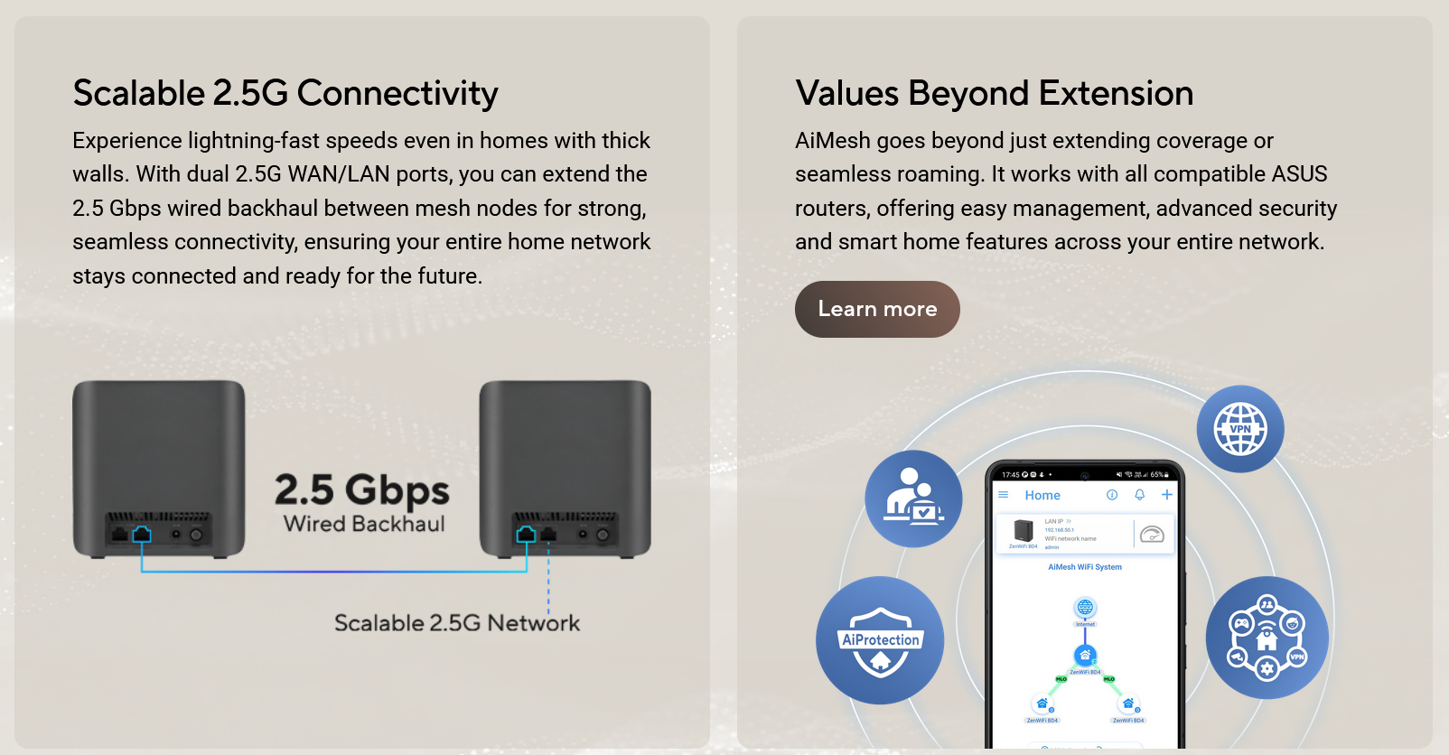 ASUS ZenWiFi BD4 (1/2/3PACK) Dual-band WiFi 7 AiMesh Extendable Router ...
