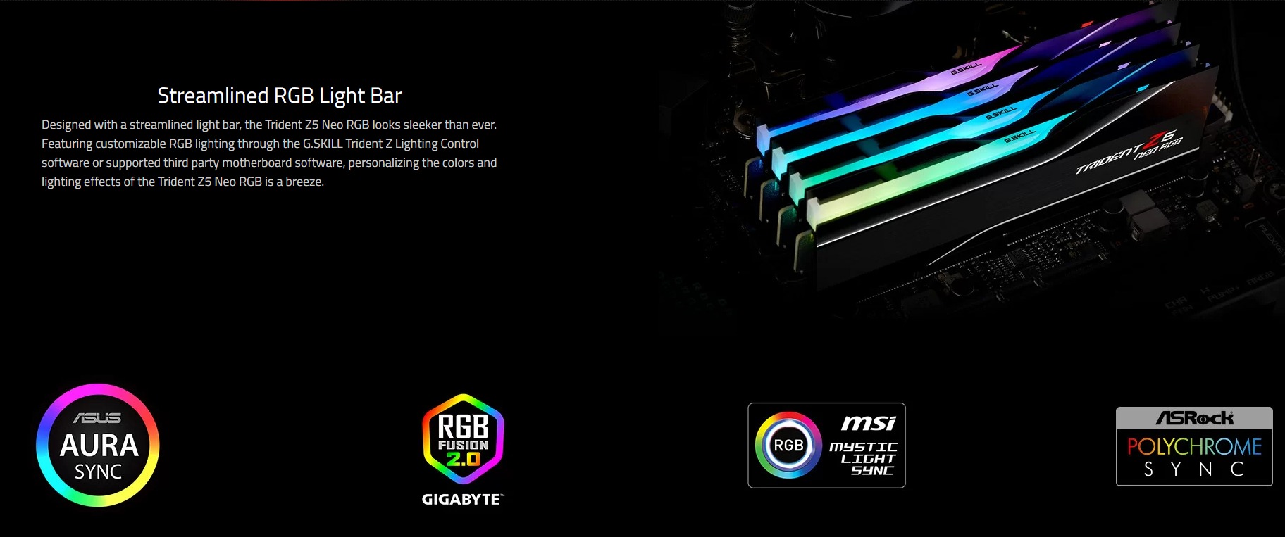 G.Skill Trident Z5 Neo RGB EXPO DDR5 Desktop RAM 32GB / 64GB 6000 6400 ...