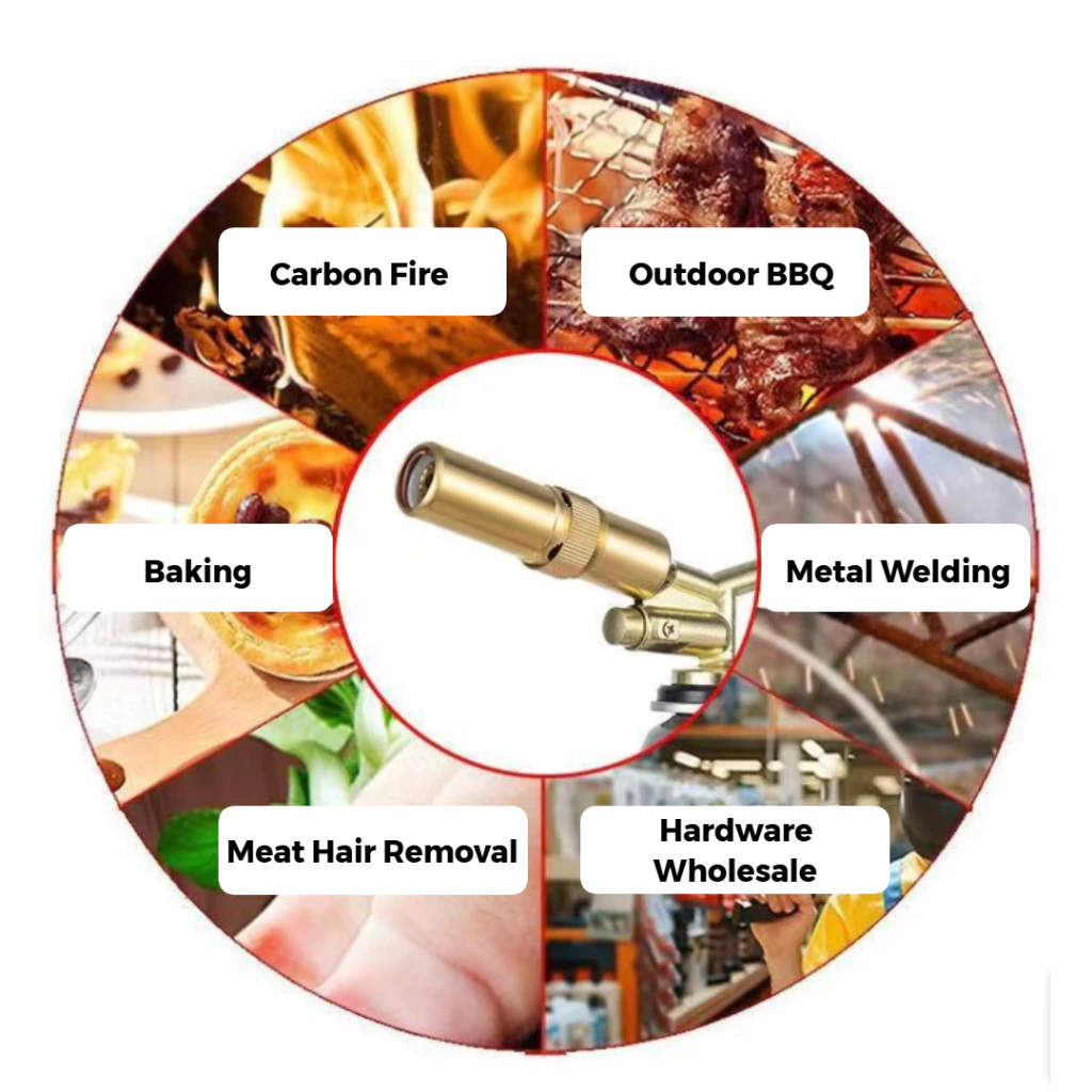 【In Stock】Portable Flame Nozzle High-Temperature Flame Welding Gas ...