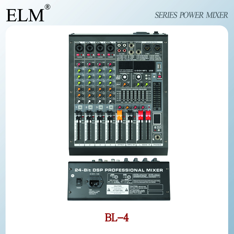 ELM BL4/6 New Mixer With Seven-band Master Equalizer And 256 DSP ...