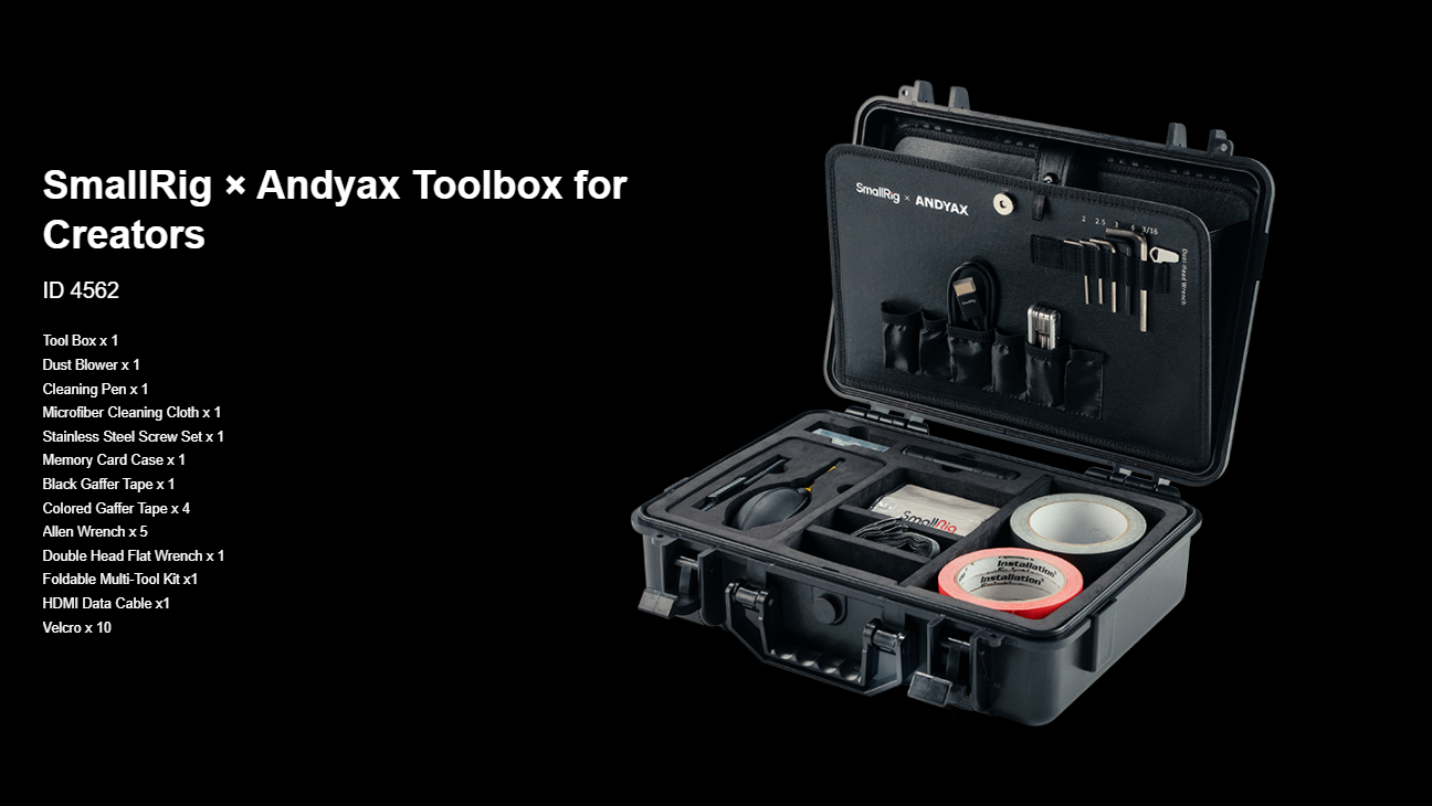 SmallRig x Andyax Toolbox 4562 for Creators, Camera Tool Box Hard Case ...