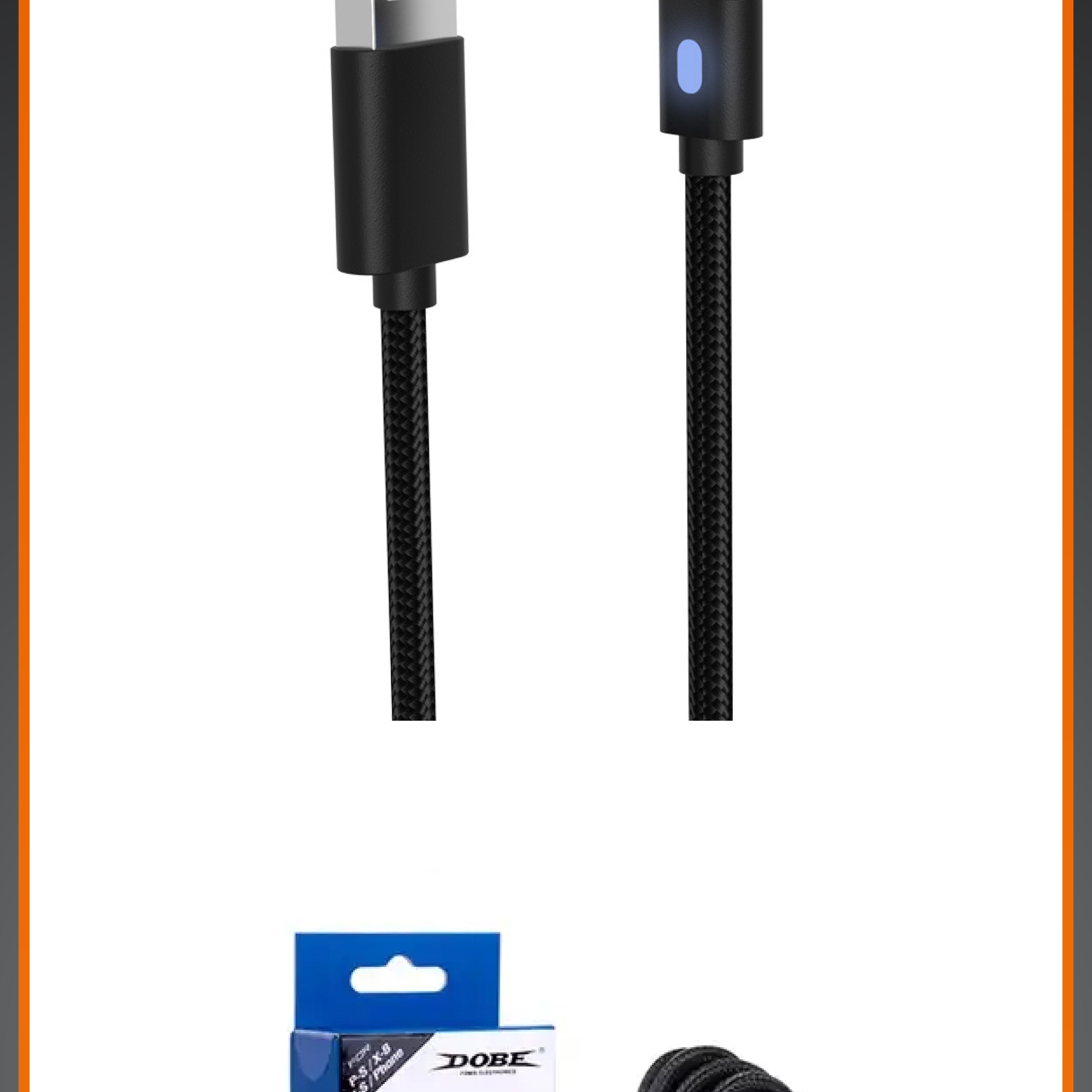 DOBE PS5 Xbox Series Switch Pro Controller Data Cable Charging Type C ...