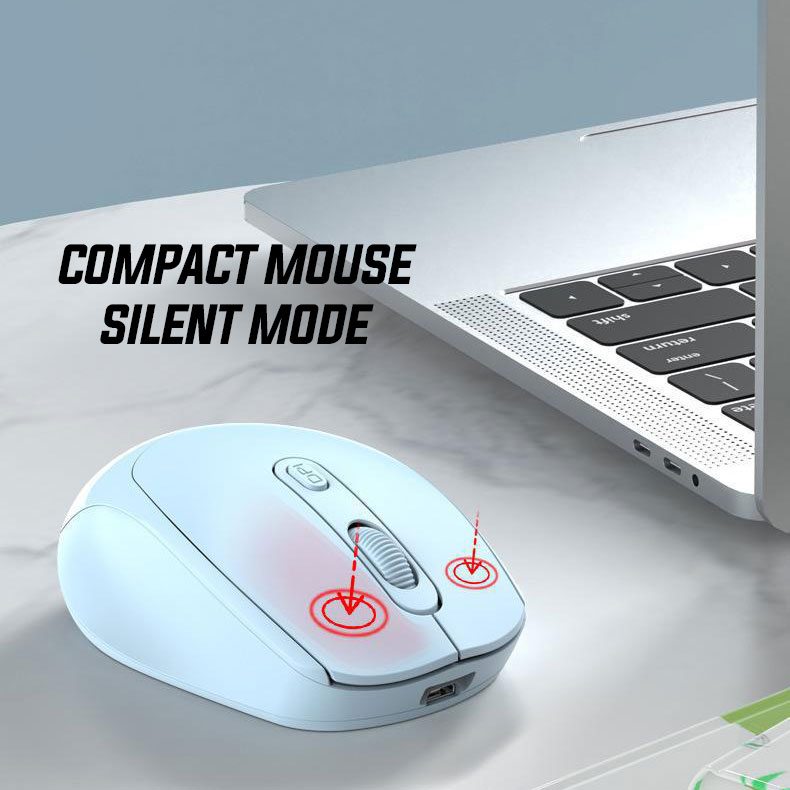 Compact Mini Recharge Wireless Bluetooth 2.4G Bluetooth wireless mouse ...