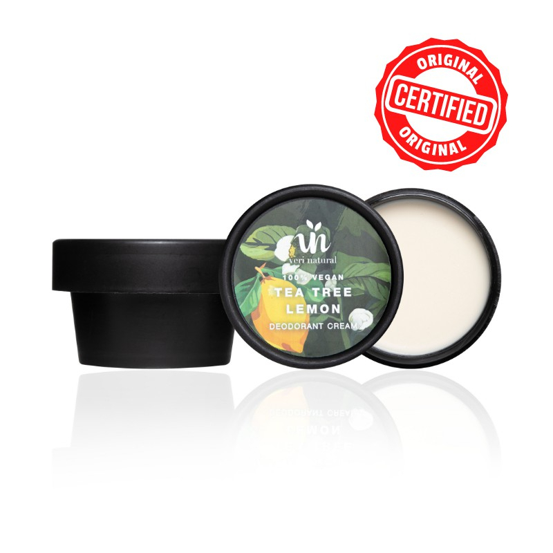 Veri Natural Tea Tree Lemon Natural Deodorant Cream 100 Natural Smell