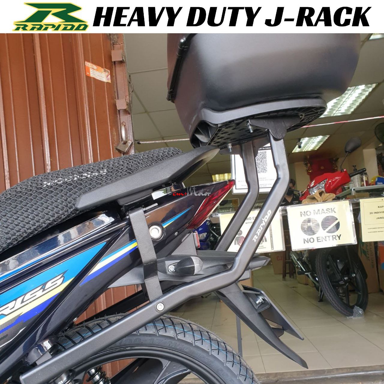 RAPIDO Heavy Duty J Rack (YAMAHA 135LC Y15ZR HONDA RS150 MODENAS MR3 ...