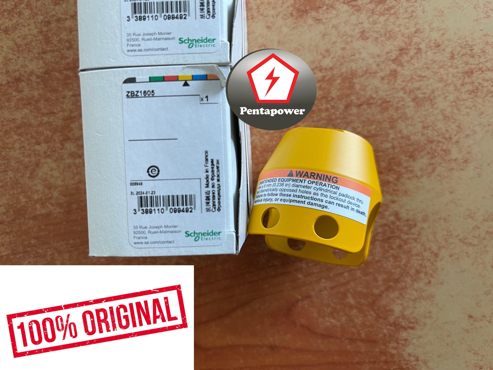 SCHNEIDER ELECTRIC ZBZ1605 Padlockable guard for mushroom head 40mm ...