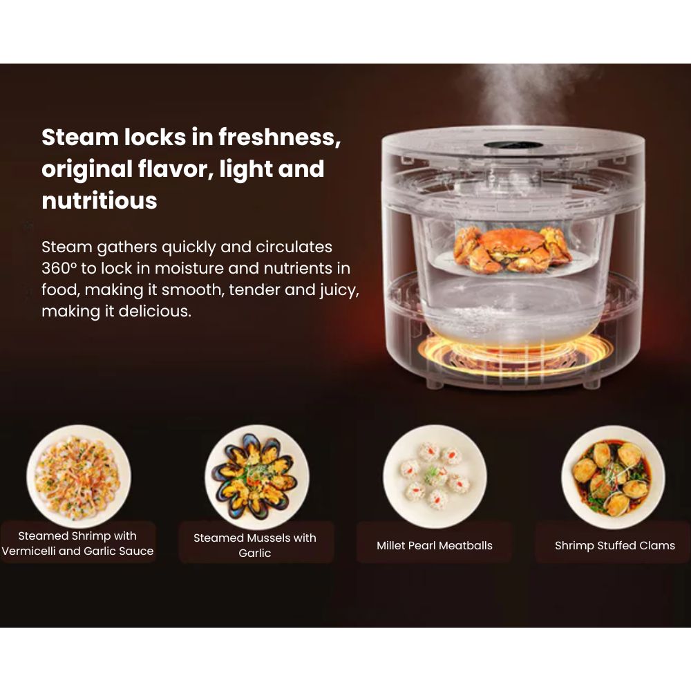 (FREE ADAPTER) Xiaomi Mijia Transparent Steam Rice Cooker 4L | Electric ...