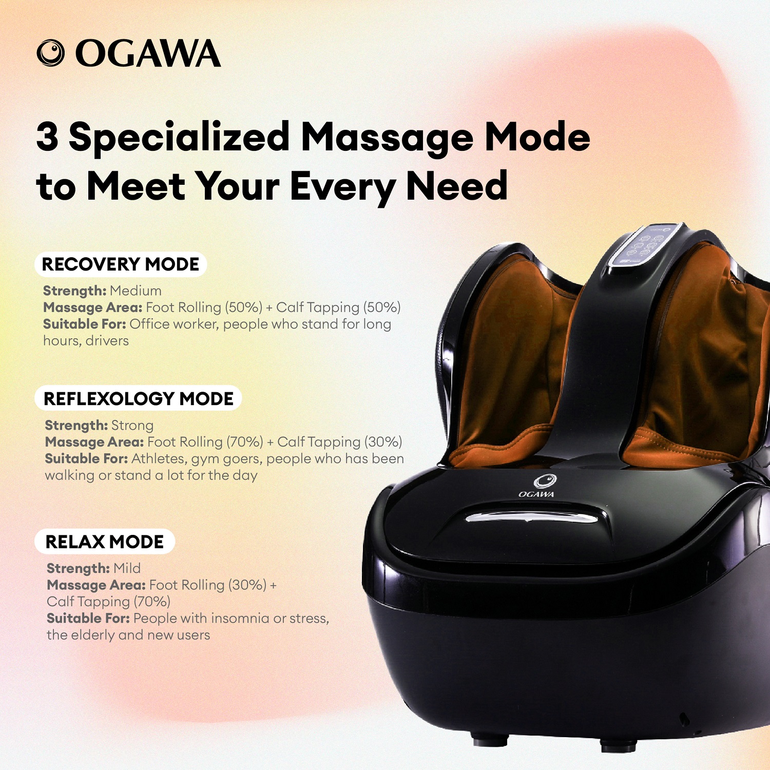 Ogawa EliteX 3D Foot Reflexology/Foot Massager Shopee Malaysia