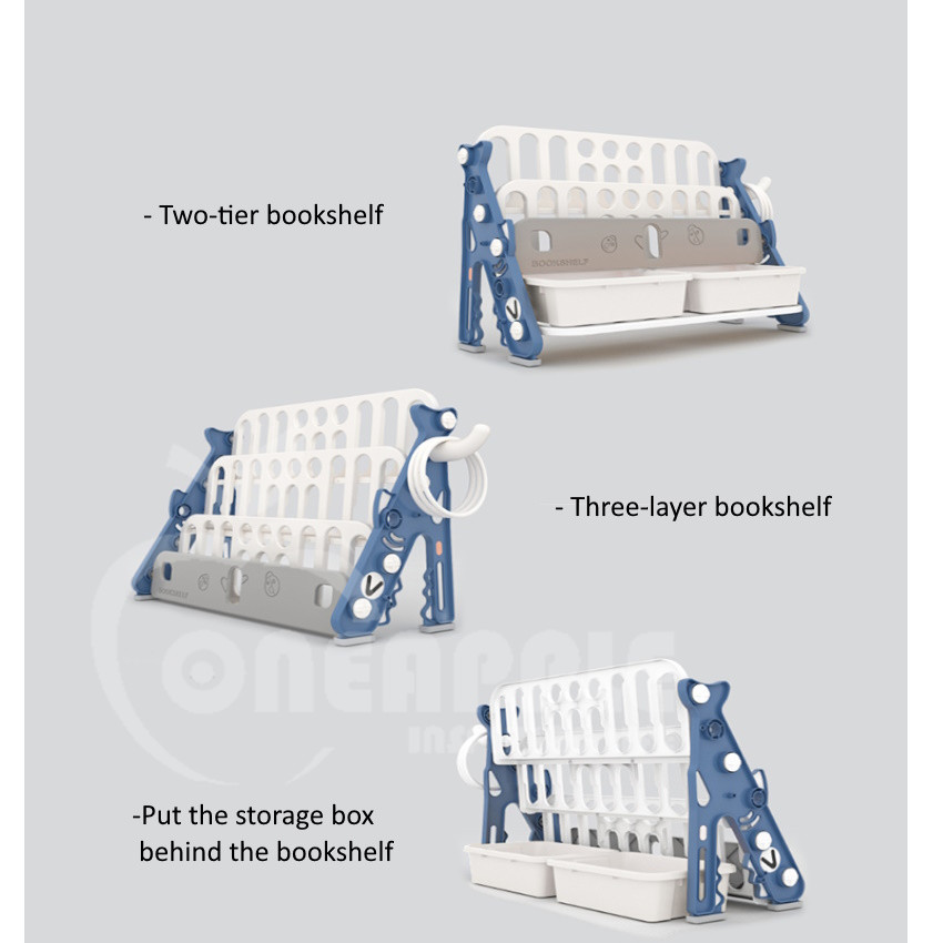 Multiple Sizes Shark Design Child Storage Rack Children Storage Toy ...