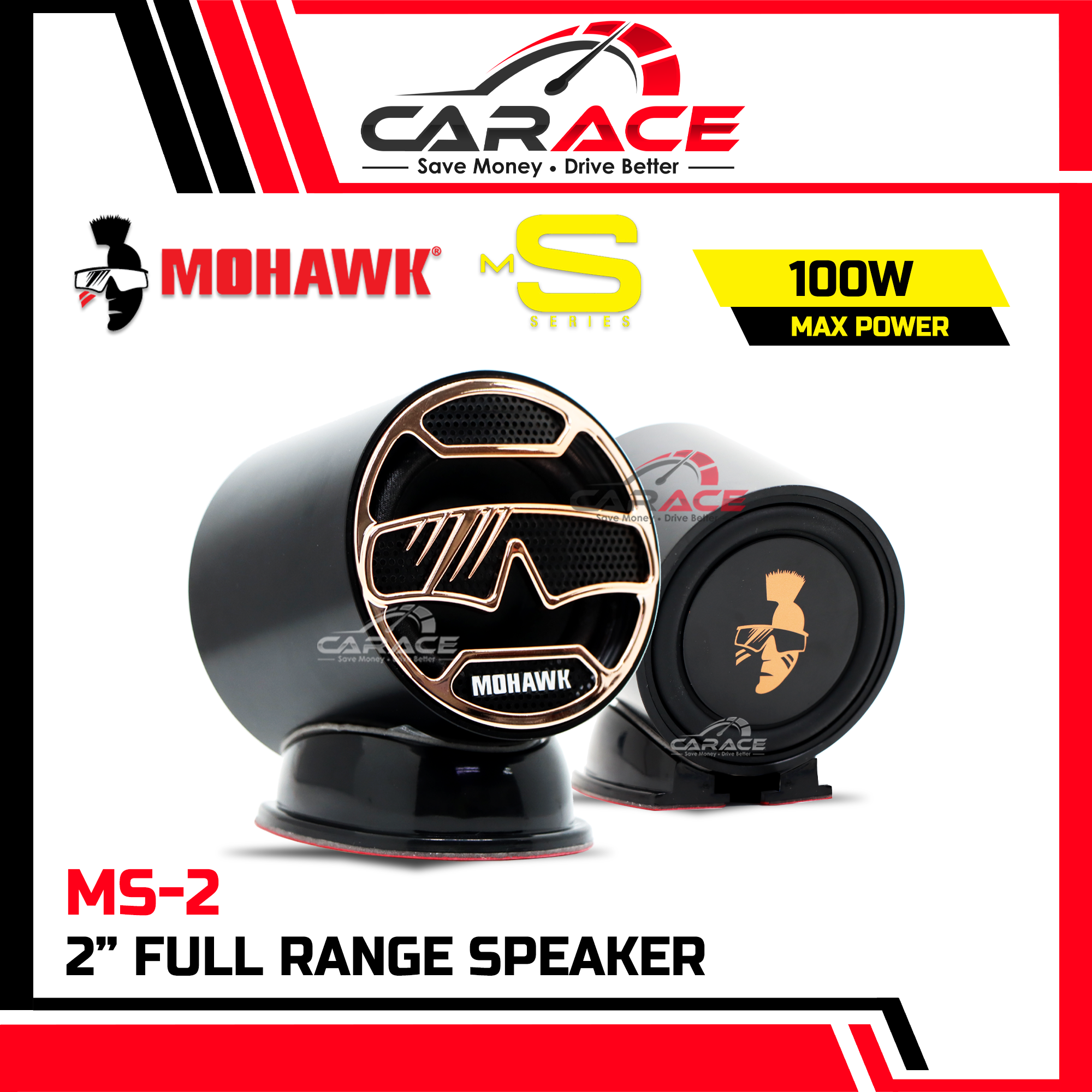 MOHAWK MS Series MS-2 Full Range Speaker With Bass Car Speaker Full ...