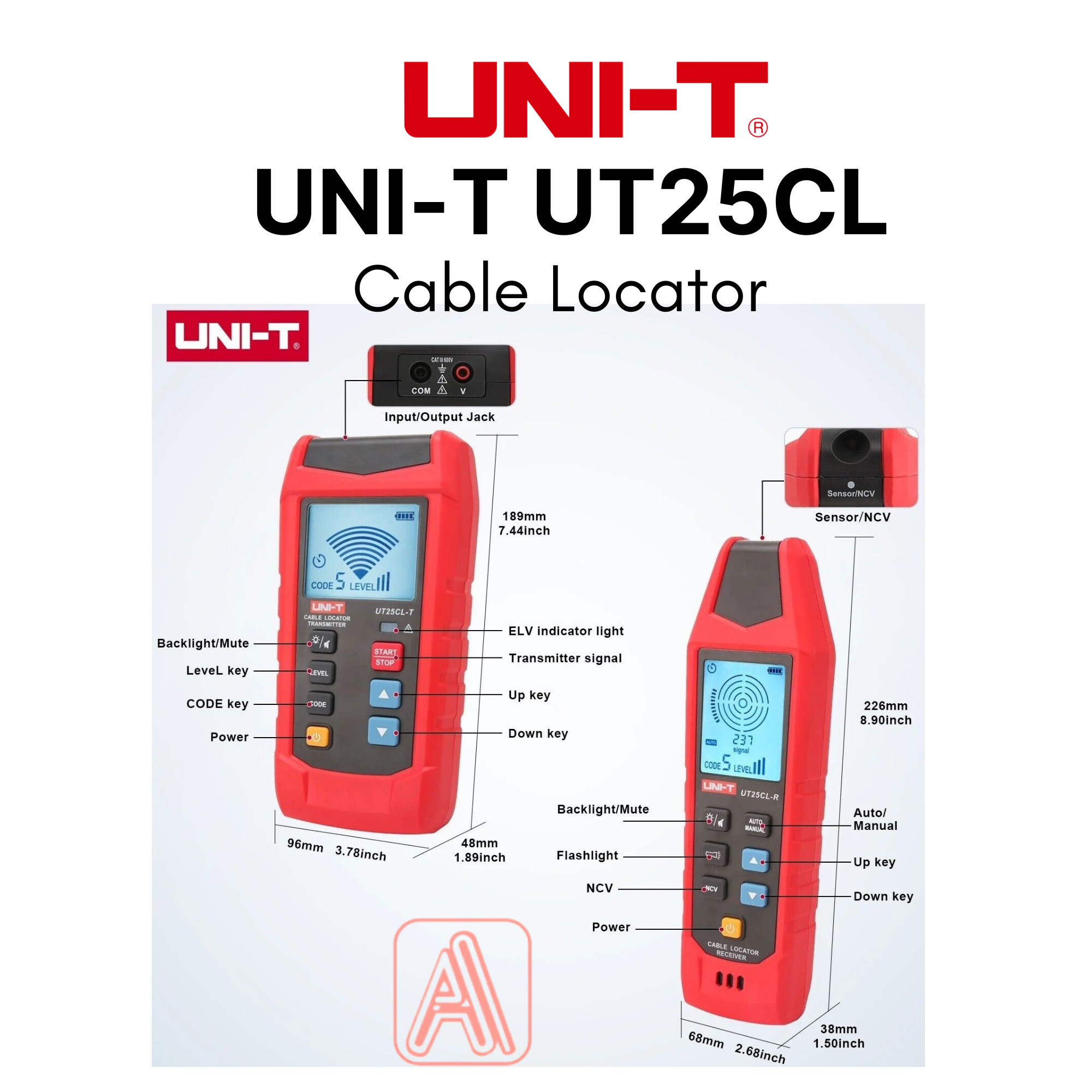 UNI-T UT25CL CABLE LOCATOR | Shopee Malaysia