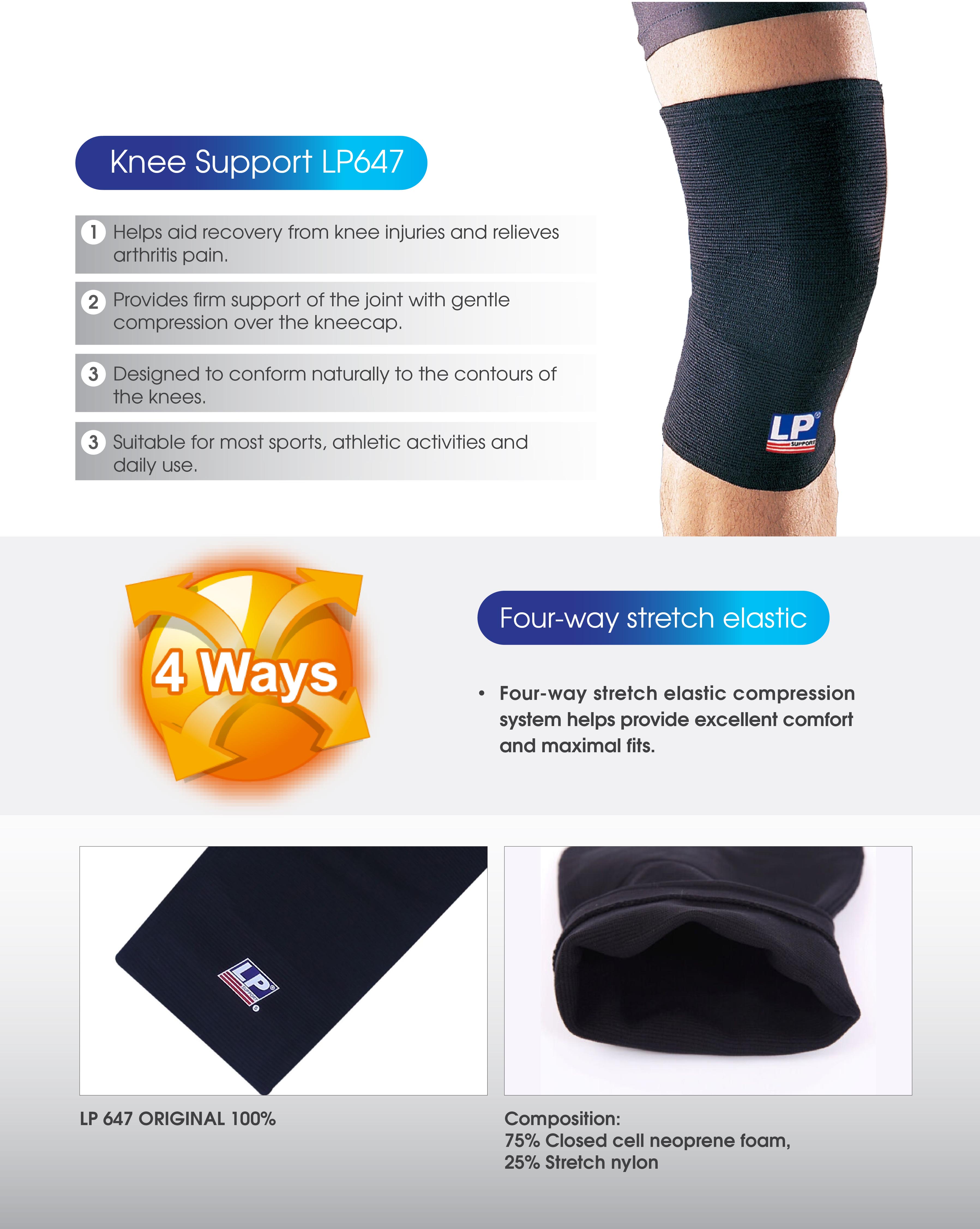 LP KNEE SUPPORT 647 (BLACK) | Shopee Malaysia