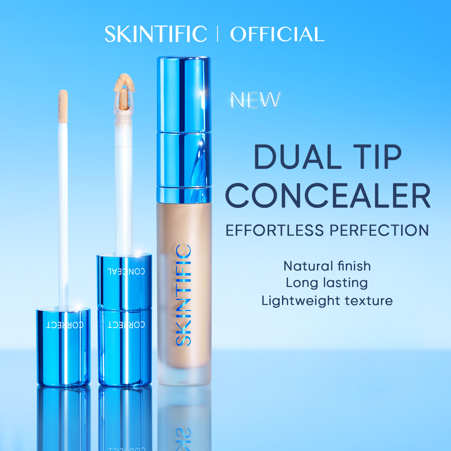 SKINTIFIC Cover Perfect Serum Concealer+TWC powder Set/Matte