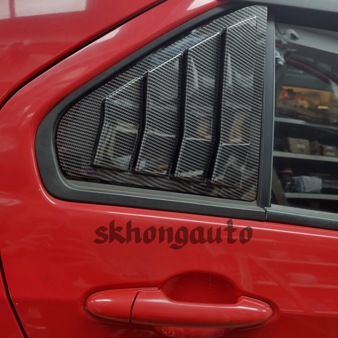 perodua bezza 2016-2024 carbon fiber triangle louver window cover ...
