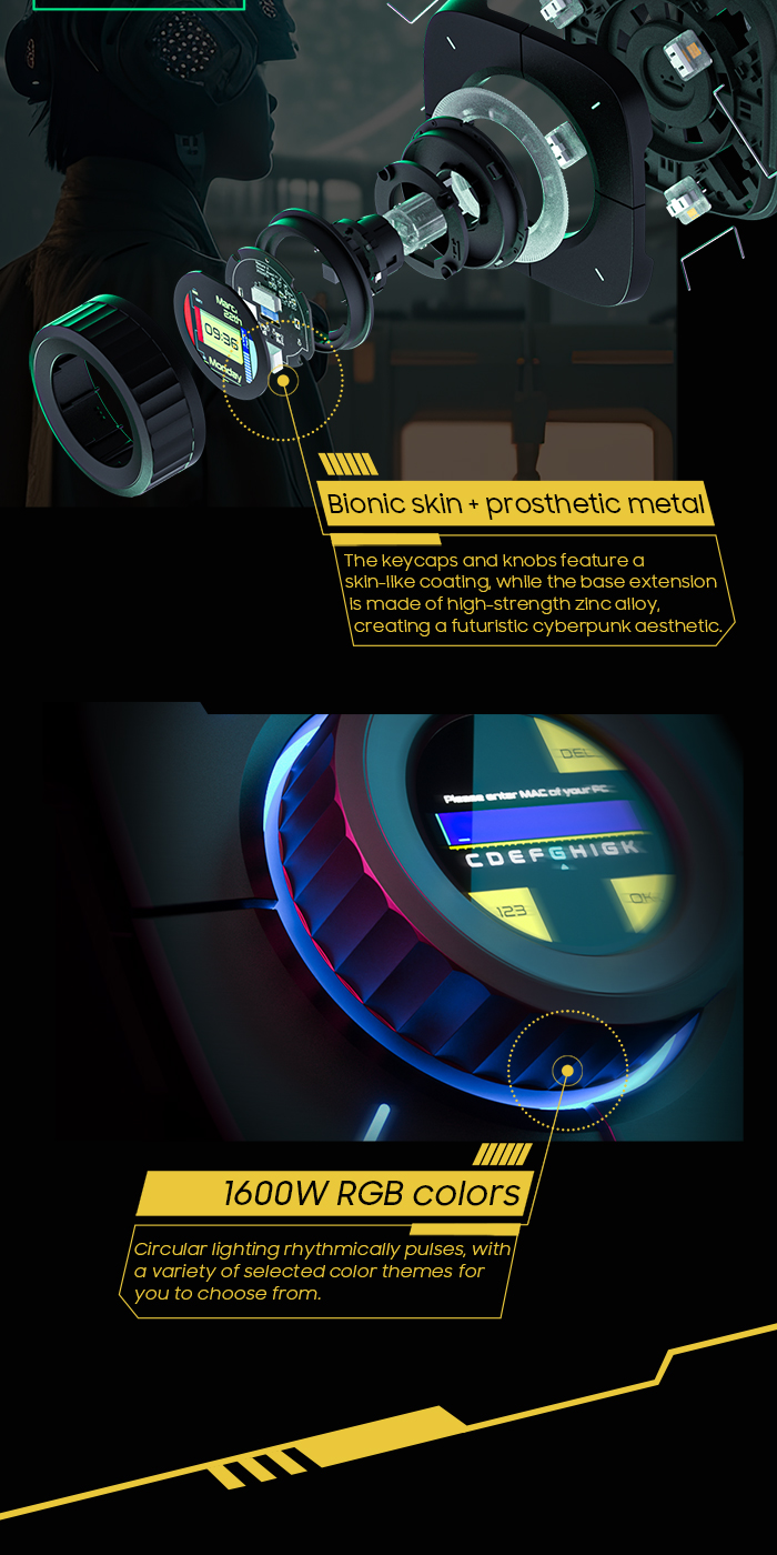 COLOLIGHT COLO PLAY Cyberpunk Desktop Controller Dekstop Clock PC ...