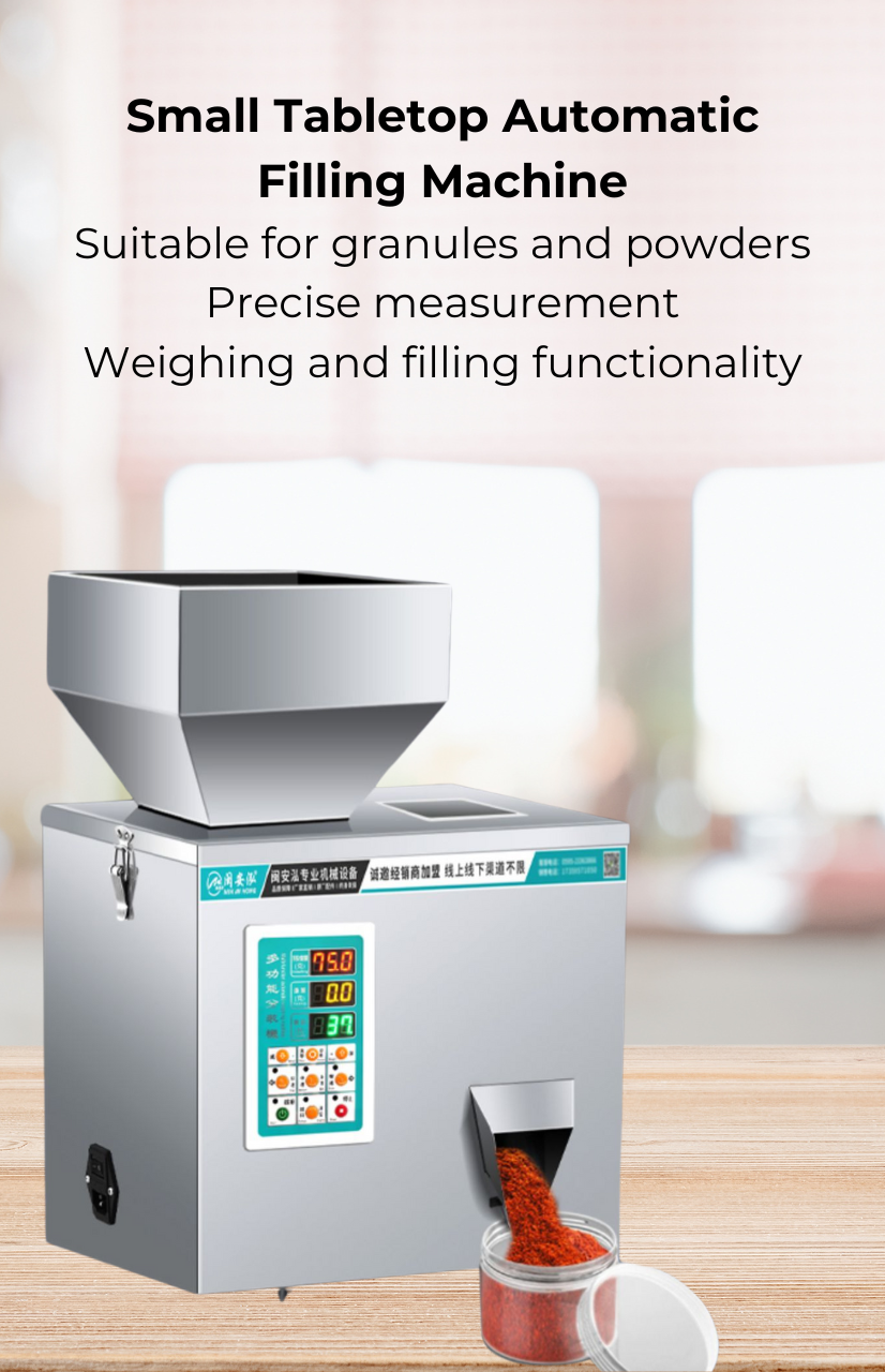 Automatic Filling Machine for Granules and Powders (1–200g) | Compact ...