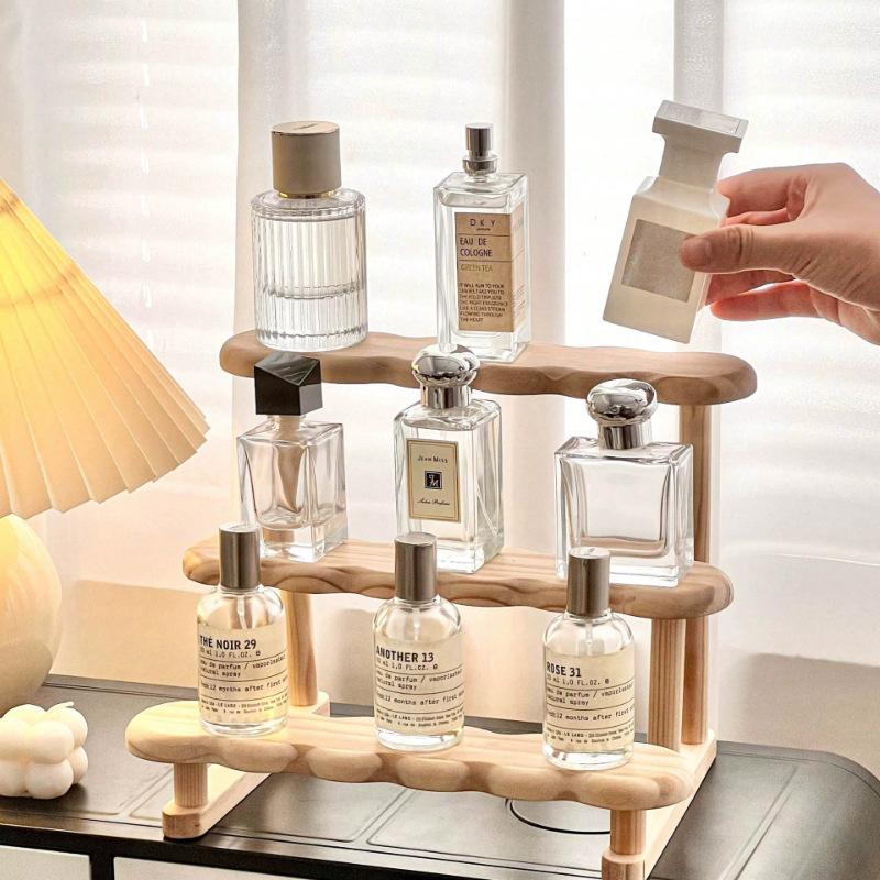 Ready stock-Wooden Display Stand Desktop Organizer Countertop Rack ...