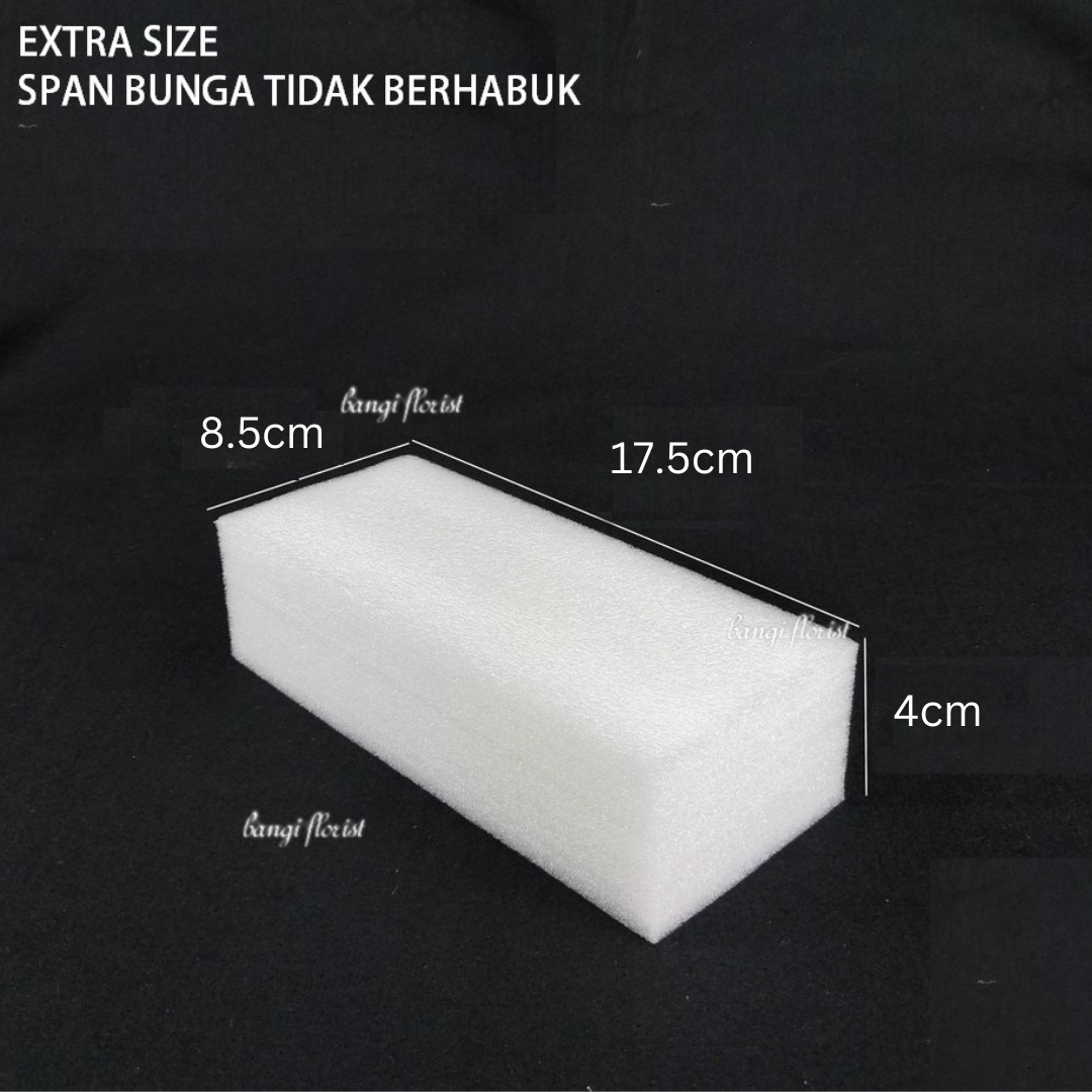 1BOX ( 100/200pcs )Extra Size WHITE Floral Sponge PE Foam Extra Size ...