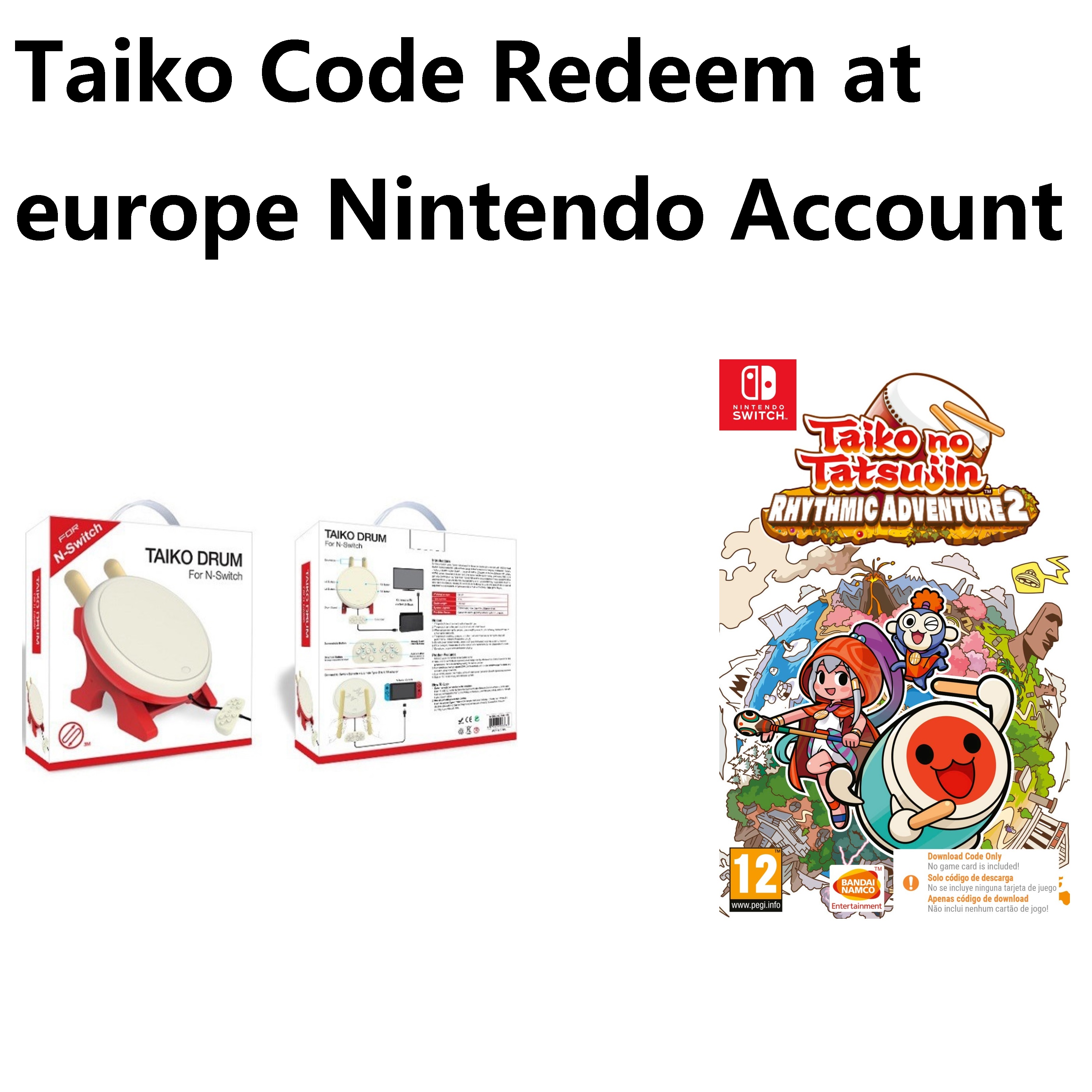Nintendo Switch OLED V2/V1 Dobe Official Taiko Drum - TNS-1867 / Taiko ...
