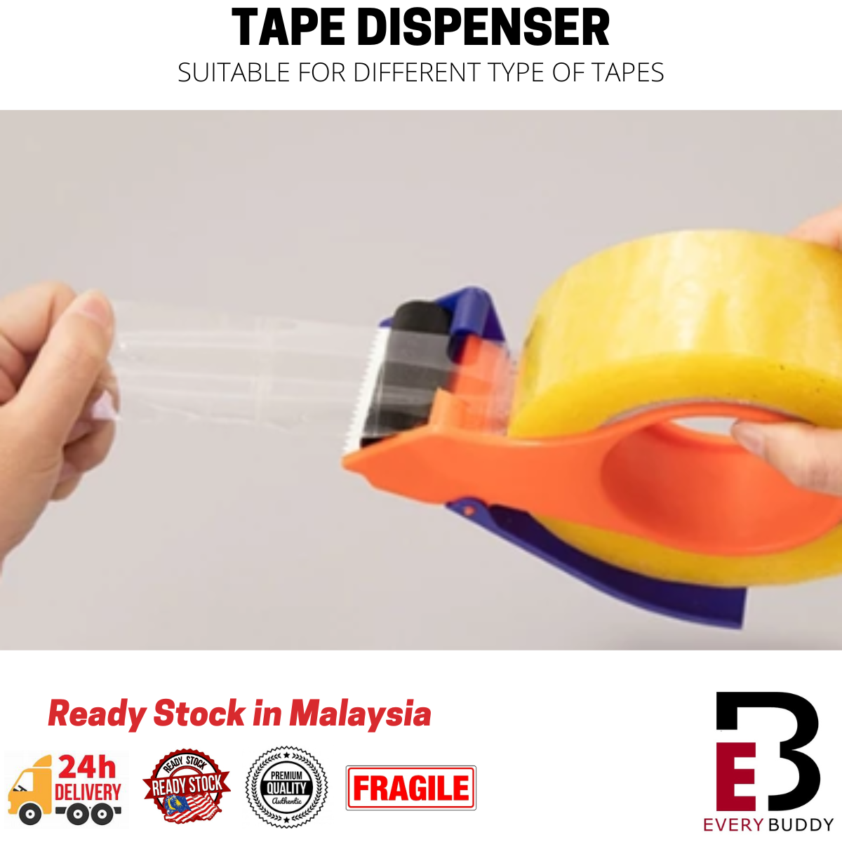 Opp Tape Dispenser Fragile Cellophane Cellotape Clear Brown Salotape ...