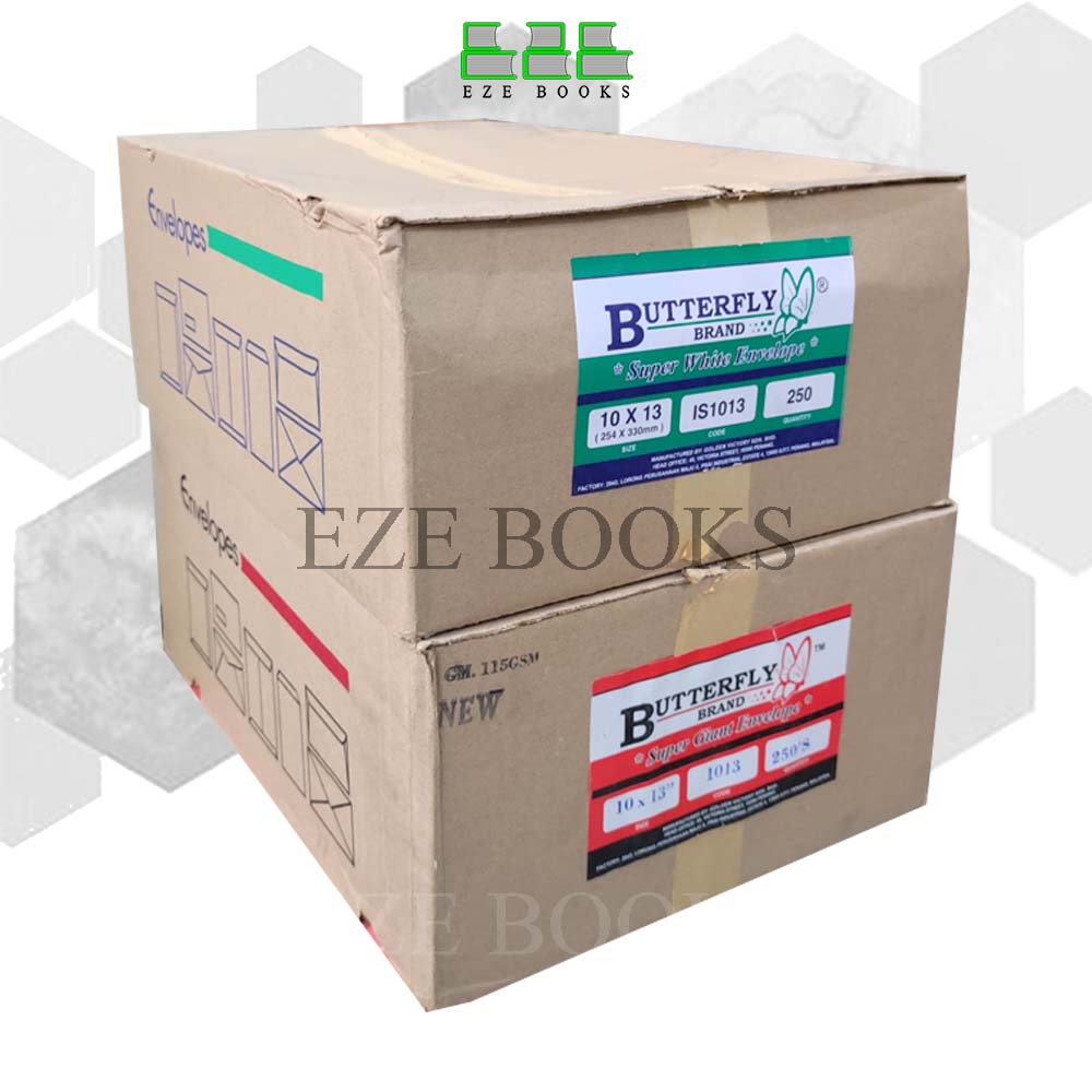 (EZE) ENVELOPE 10X13 SUPER WHITE AND SUPER GIANT 250 PCS - SAMPUL SURAT ...