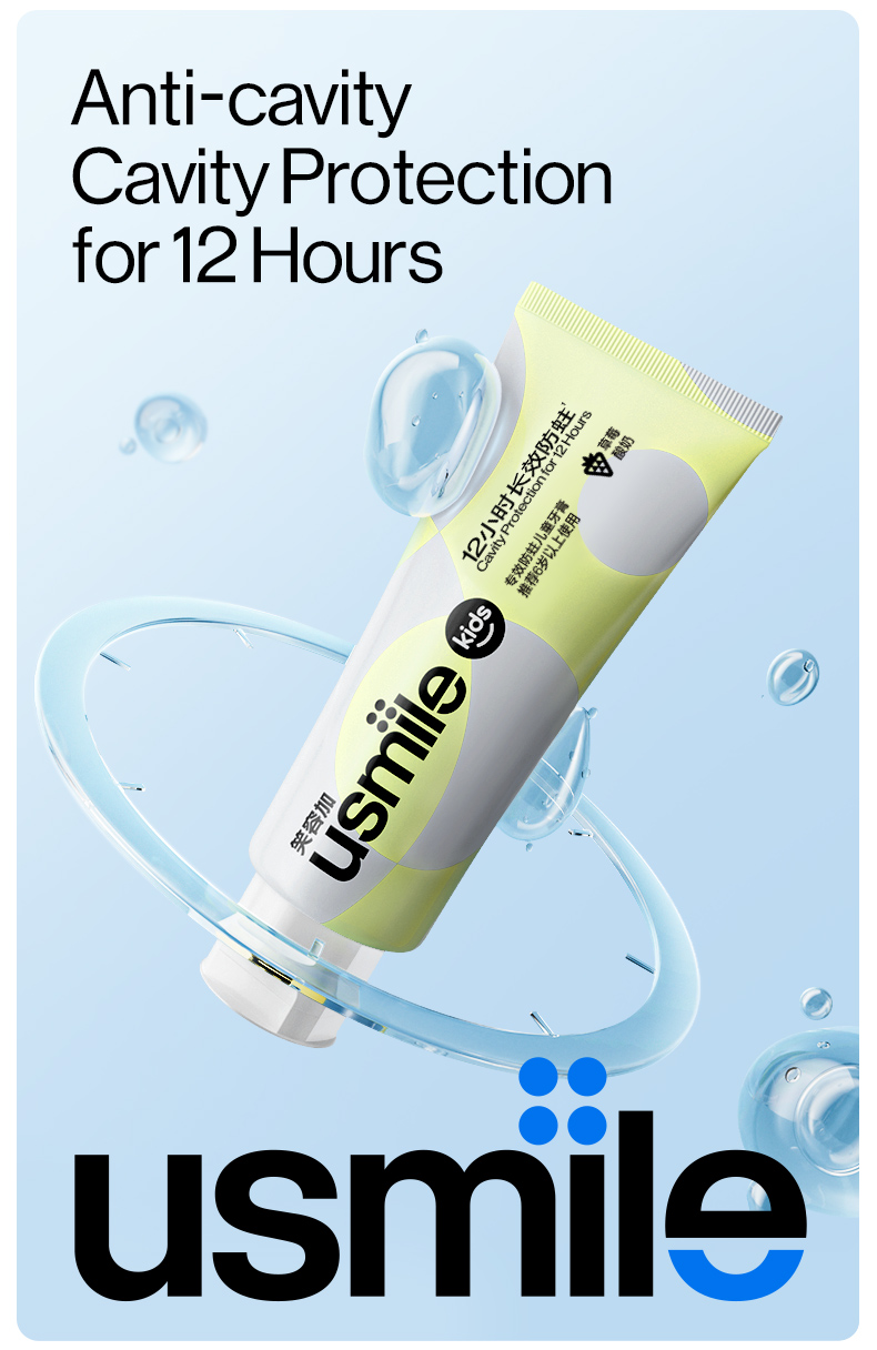 usmile Professional Anti-caries & Anti-cavity 12 Hours Protection Kids ...