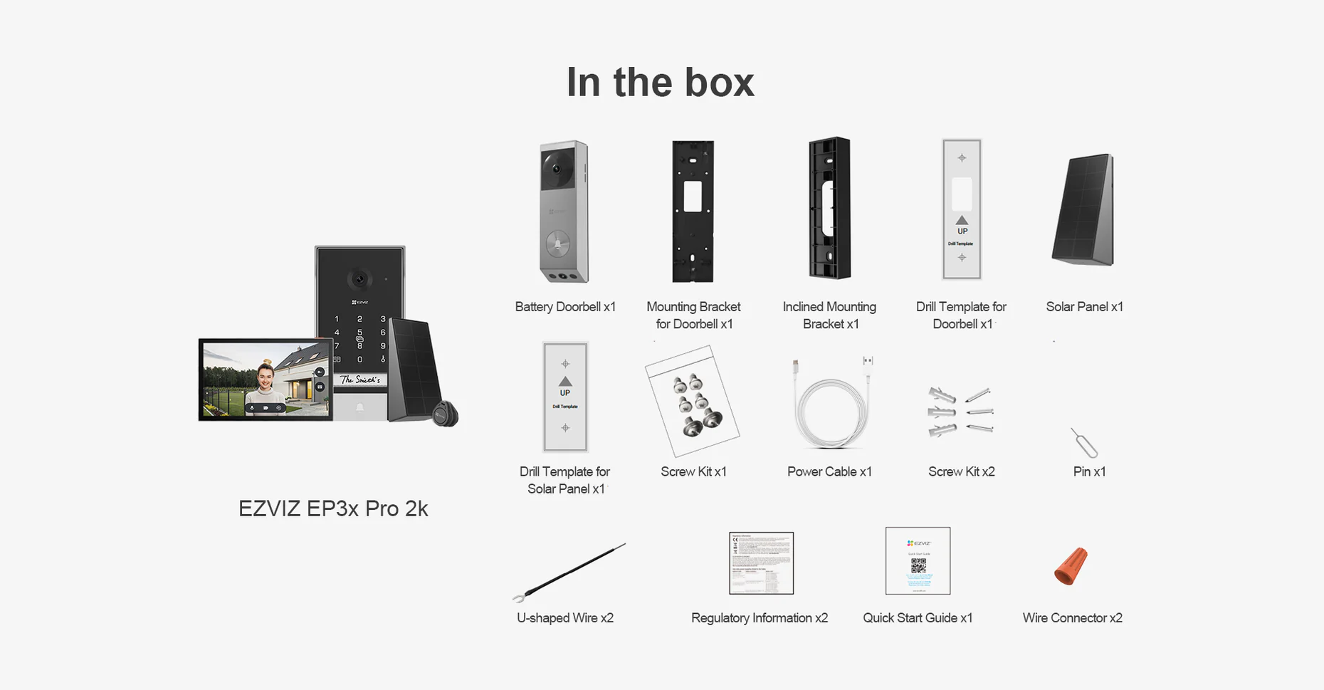 Ezviz EP3x Pro 2K Battery-Powered Video Doorbell | Shopee Malaysia