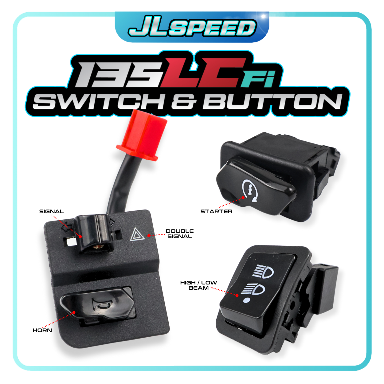 YAMAHA LC135 V8 FI / LC 135 V8 Handle Switch Suis On Off Head Lamp ...