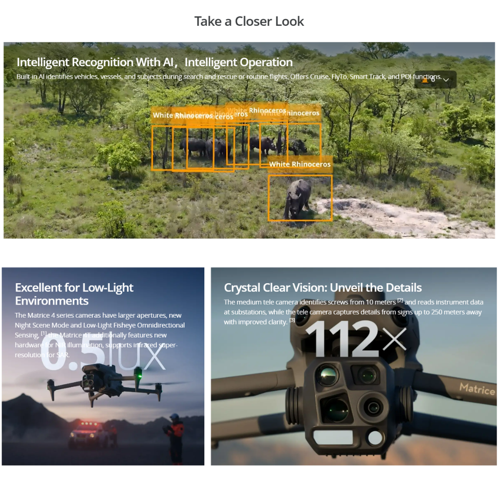 DJI Matrice 4 Series - Matrice 4E / 4T - Flagship Intelligent Multi ...