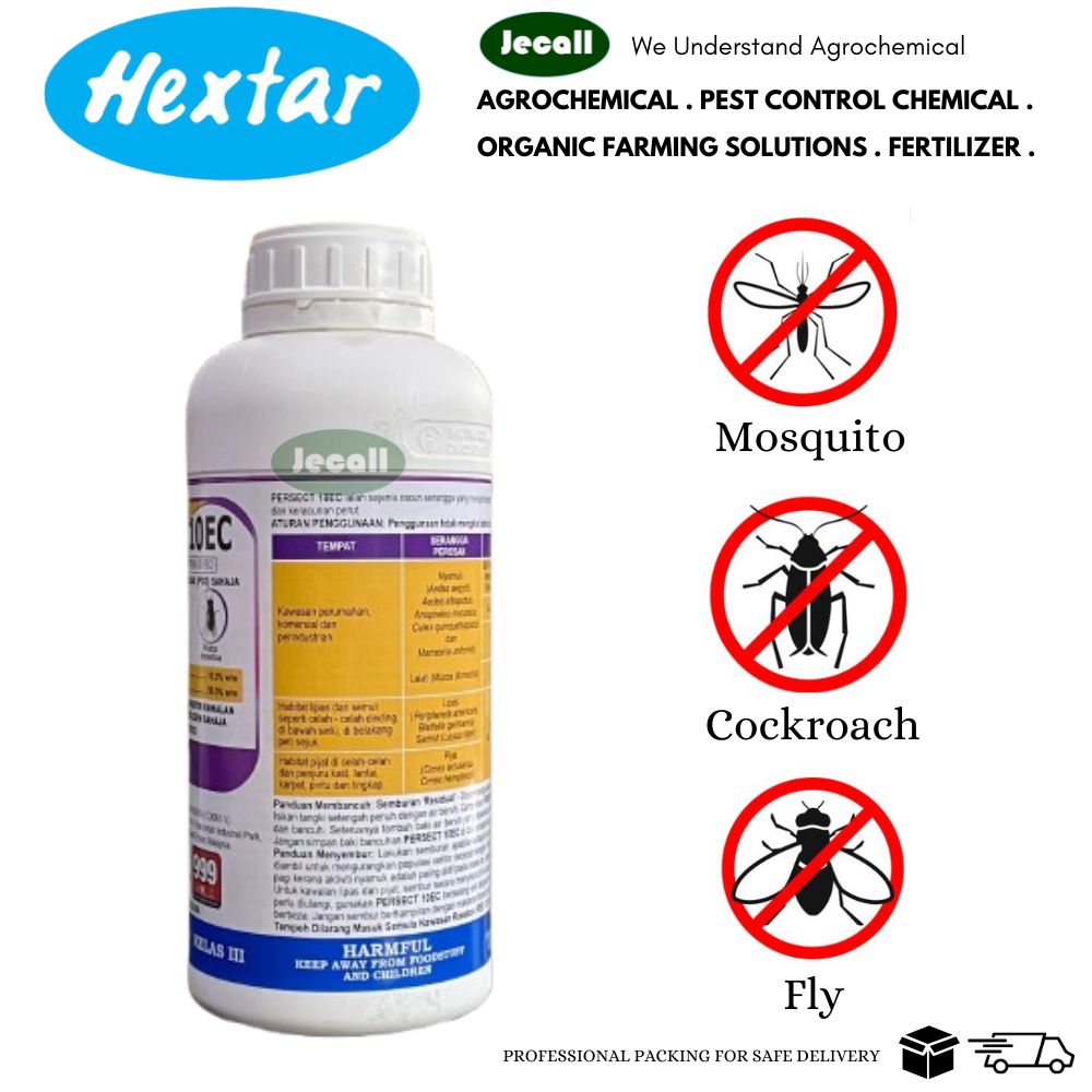 Hextar Persect 10EC 1 Liter / Permethrin 10% / Nyamuk Aedes / Lipas ...