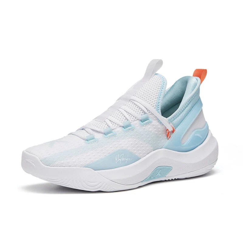 ANTA Men KT FLY Basketball Shoes 1124E1606-1 -White/Light Steel Blue ...