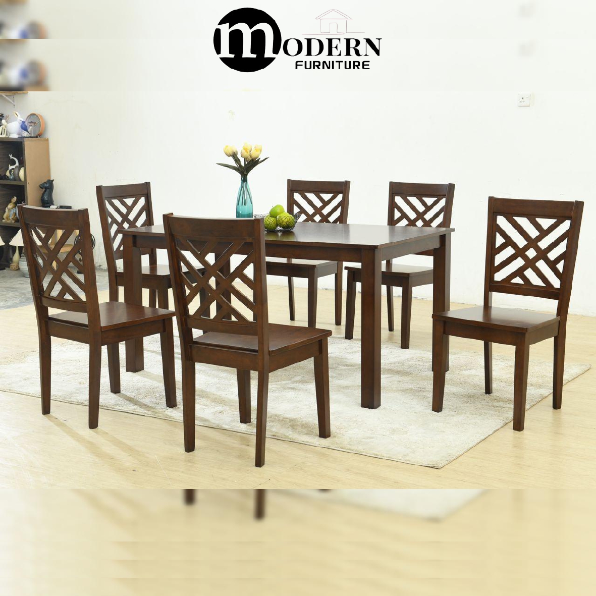 🔥Dining Set/Dining Table/Dining Table 8 Seater Set/Chair/Table/Meja ...