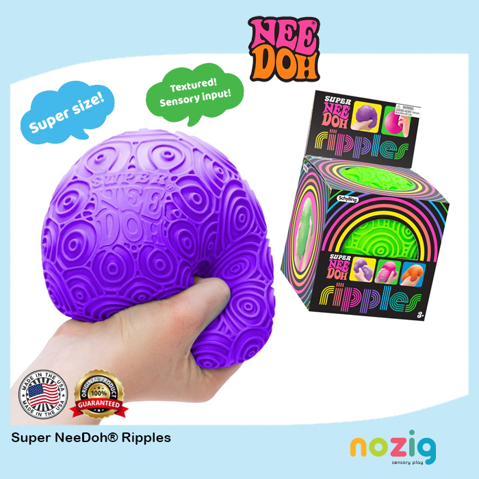 NeeDoh Super NeeDoh® Ripples Supersized Tactile Textured NeeDoh Calming ...