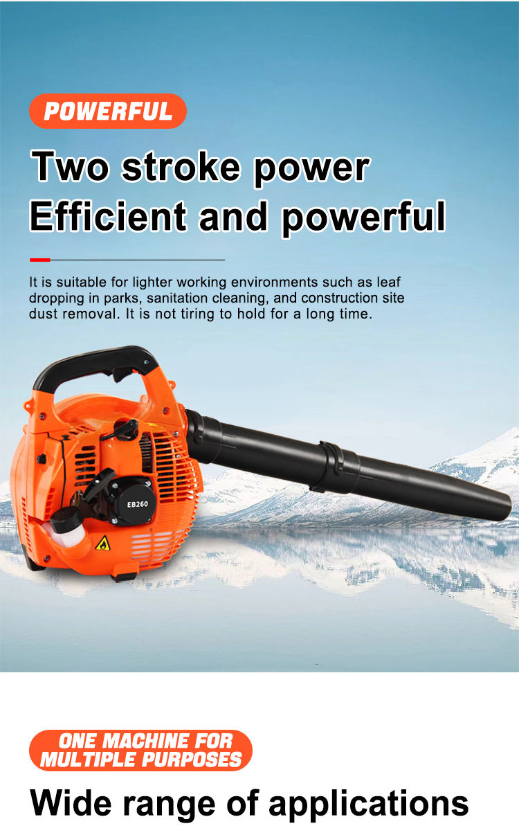 EB260 Petrol Hand Air Blower 26CC Powerful Clearing 2-Stroke Gas Leaf ...