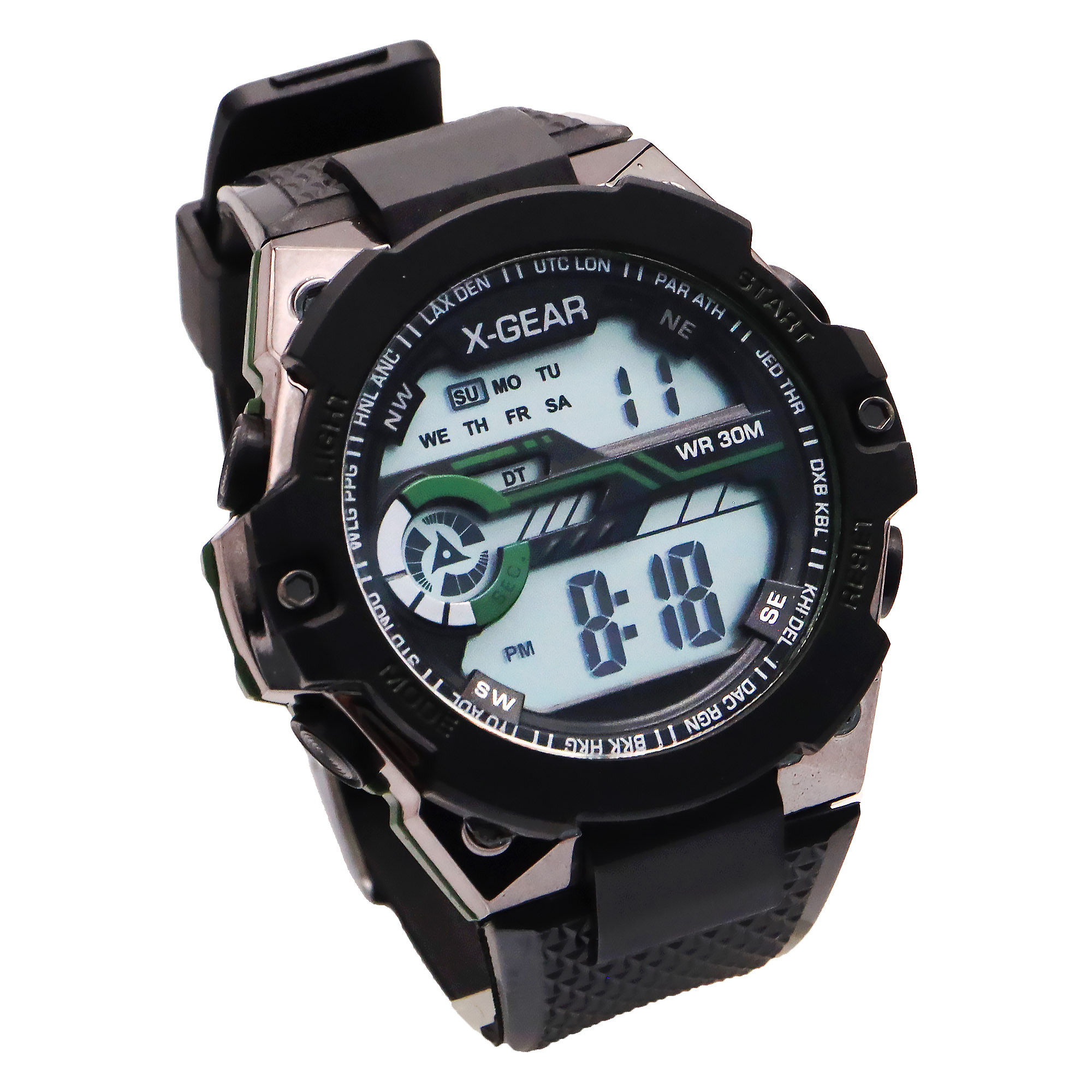 X-GEAR Watch ORIGINAL 30m Waterproof Rubber Strap Watch Unisex Jam ...