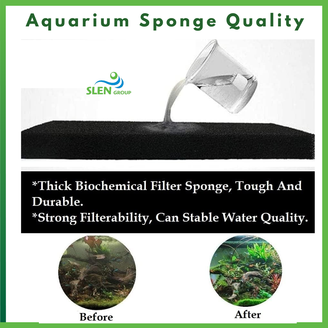 SLEN Aquarium Finest Bio Sponge Filter Foam Pond Aquarium Fish Tank ...