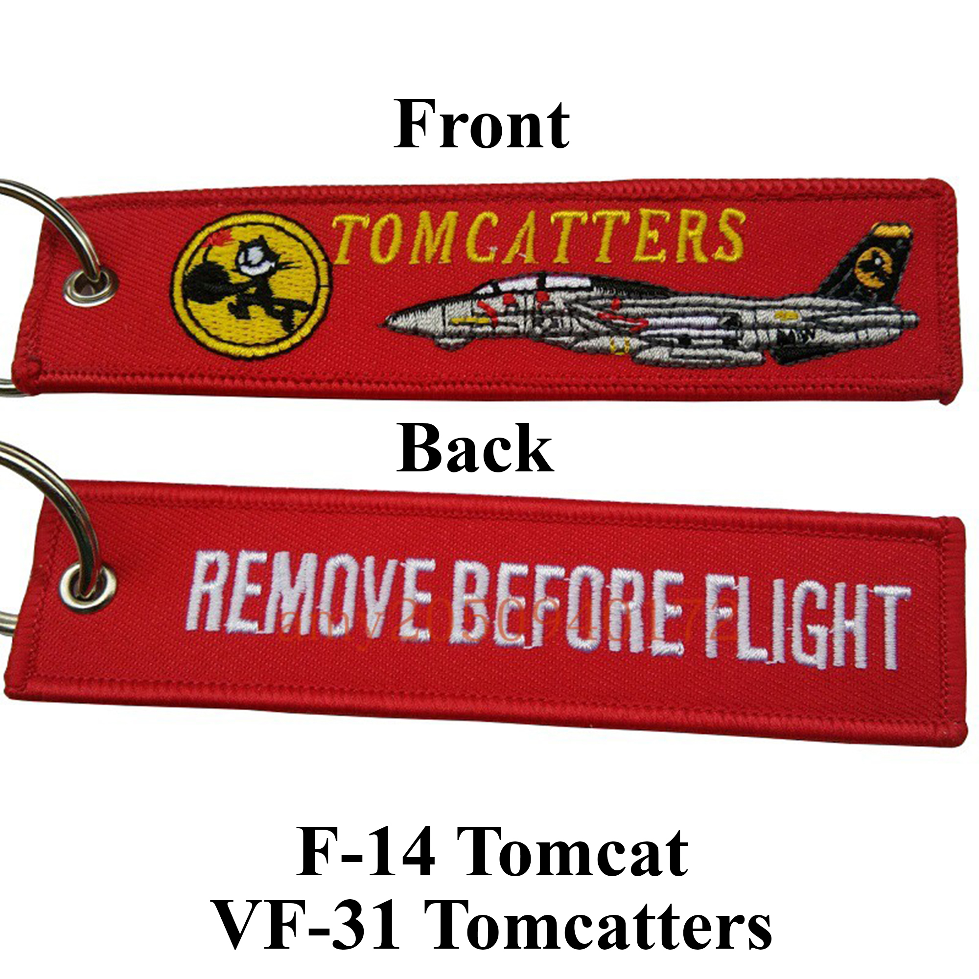 Keychain Remove Before Flight F-14 Tomcat VF-31 Tomcatters Backpack ...