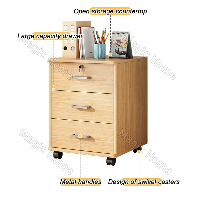 Magic Home-Bedside Cabinet With Lock Mini Modern Simple Storage Bedroom ...