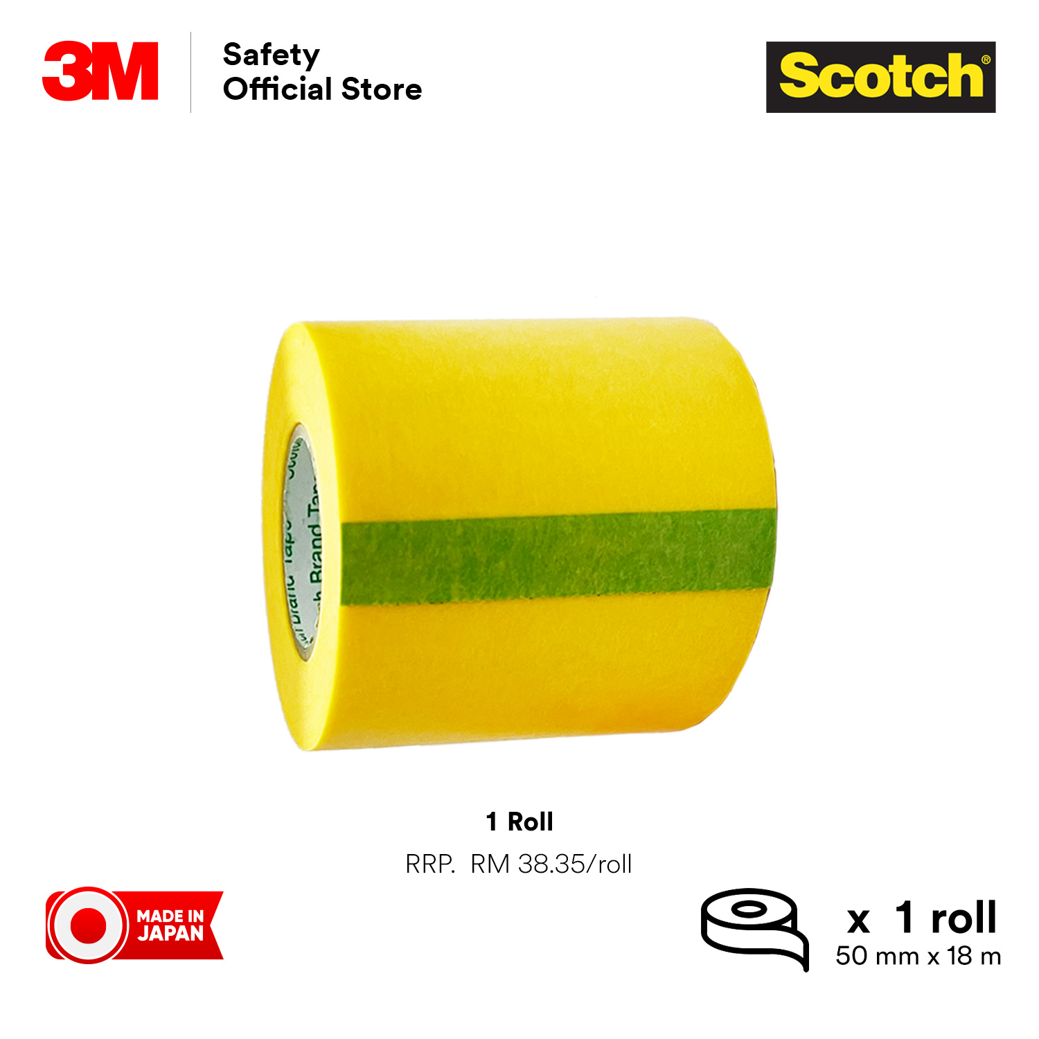 3M™ Scotch® Masking Tape 2688/ Washi Tape/ Wall Sealing/ Surface ...