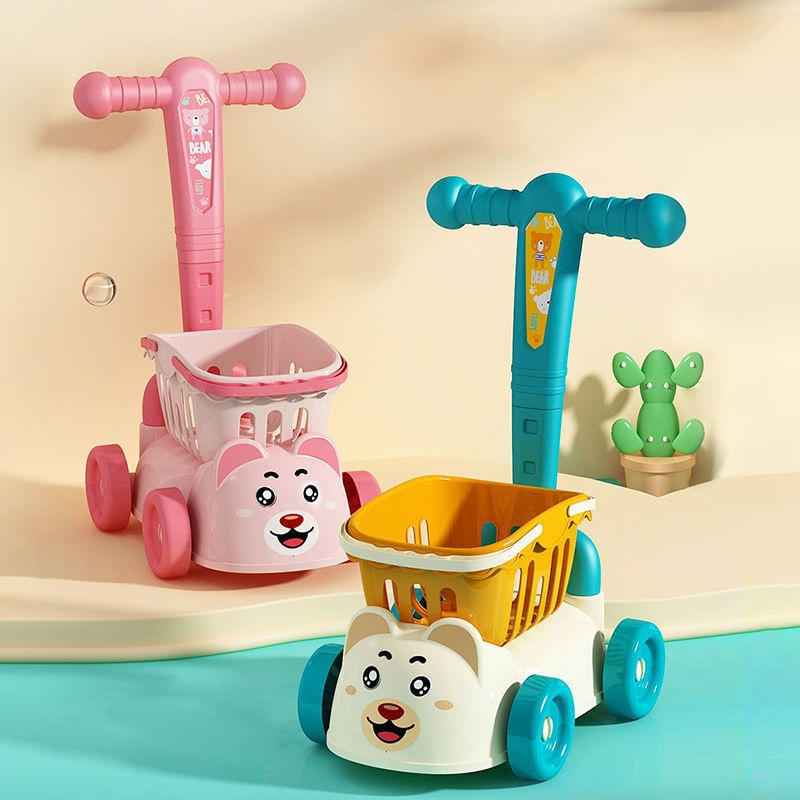 Baby Trolley Toys Kids Cute Small Mini Shopping Cart Toys Child Role ...