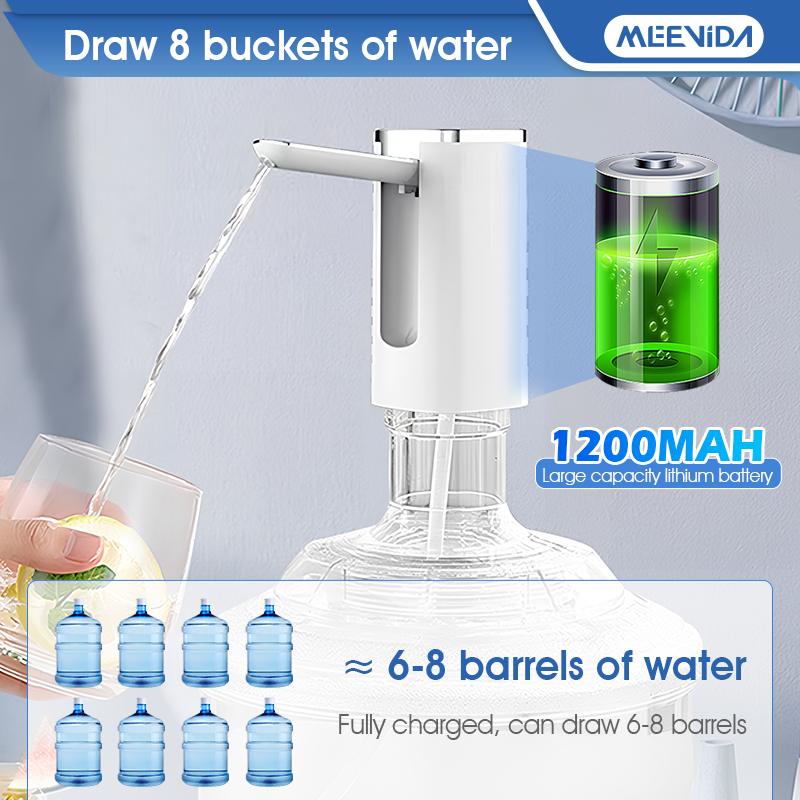MEEVIDA Electric Automatic Water Dispenser Pump Touch Screen Water Pump ...