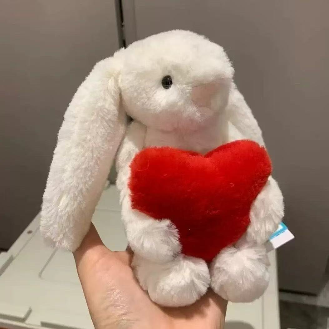 Jellycat Rabbit Heart Jellycat Bear Plush Toy Soft Flower Ears Bonnie ...