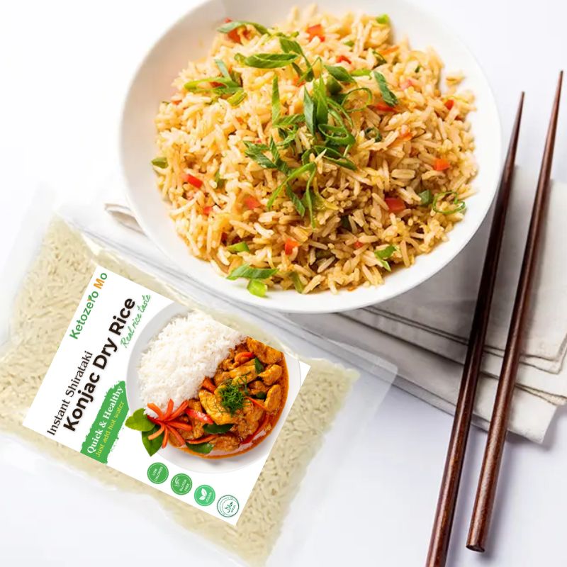 Konjac Dry Rice Halal Instant Shirataki Zero Fat Low Carb Sugar Gluten ...