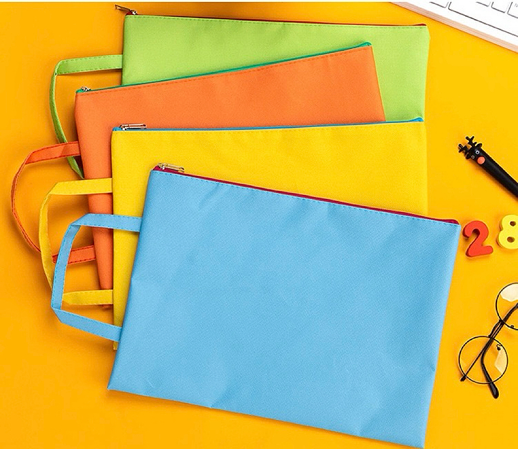 A4/A5/B6 Zipper Pouch Clear Document Bag Book File Folder Stationery ...