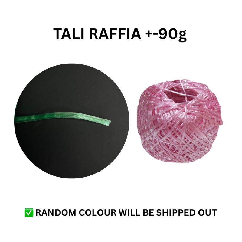 Tali Rafia Plastic String Plastik 40g 90g 150 String Rope Thick Rafia ...