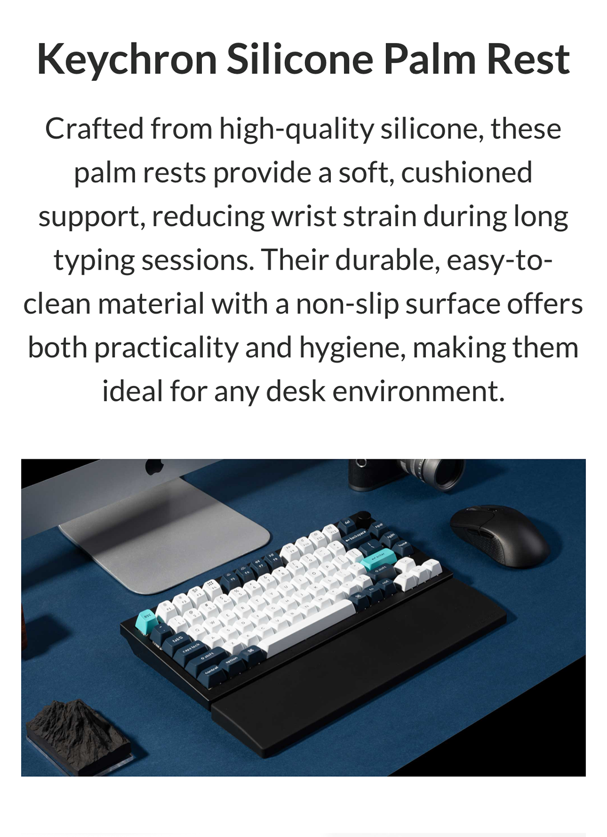 [New] Keychron Silicone Palm Rest | Premium silicone for superior ...