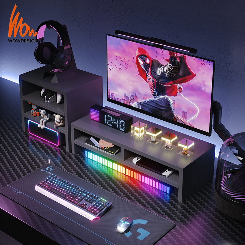 Monitor Screen Riser Increase Height Shelf Tabletop Stand Desktop ...