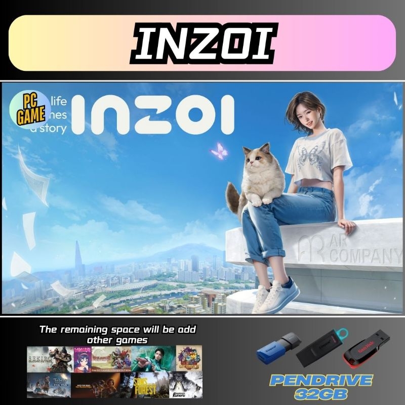 Inzoi (PC Game) with Original Pendrive 64GB 云族裔 | Shopee Malaysia