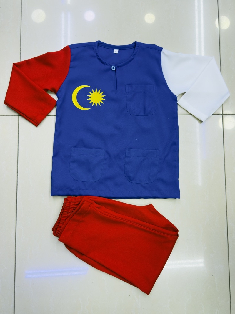 bulat baju merdeka 1 pasang viral 2025 kain soft comokrif | Shopee Malaysia